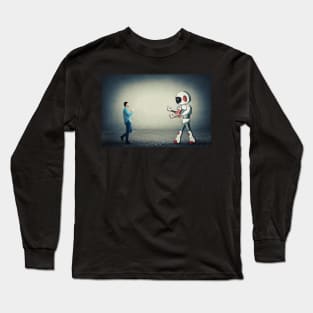 human vs robot Long Sleeve T-Shirt